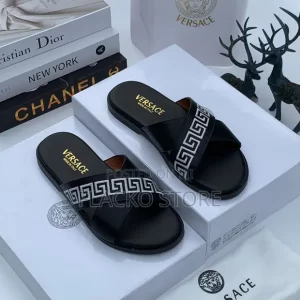 Original Versace Leather Slippers