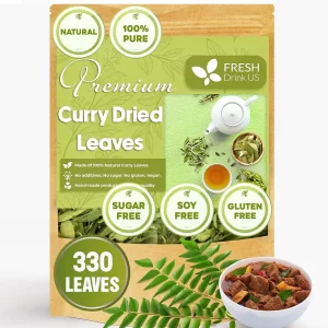 2oz Curry Leaves, Whole Dried Leaves, 100% Natural, Pure Curry Leaves, Hand-made, Wildcrafted, Indian Spice for Cooking, Curry Leaf Dried, No Additives, No Gluten, Vegan