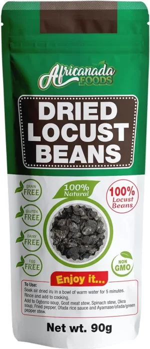 Dried African Locust Beans | Iru, Dawadawa, Ogiri | 90g | 3.2oz