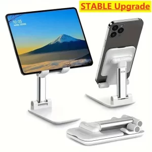 Home Phone Stand, Folding Telescopic Desktop Stand, Live Broadcast, Selfie (Pink)